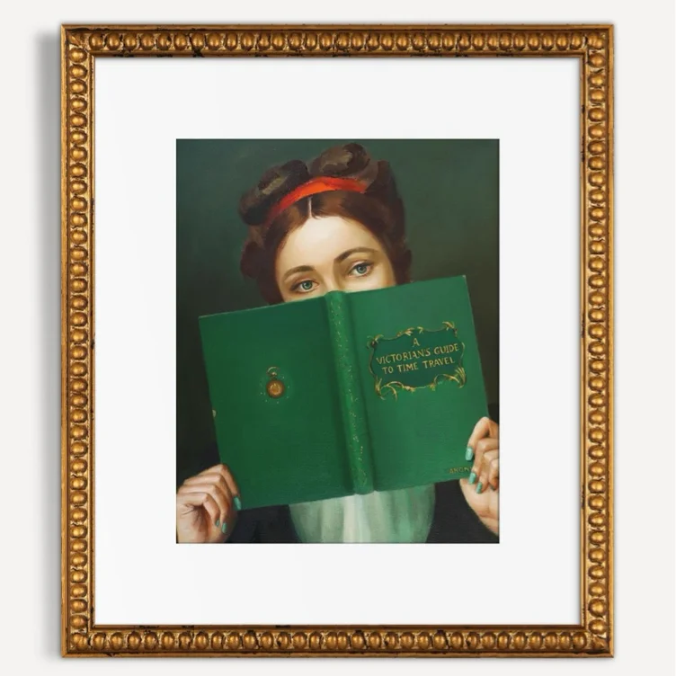 A Victorian's Guide to Time Travel Portrait Wall Art