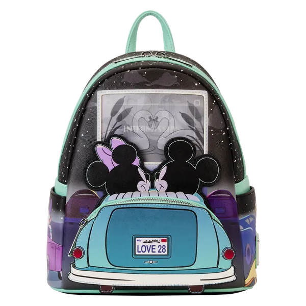 Mickey & Minnie Date Night Drive-In Lenticular Mini Backpack
