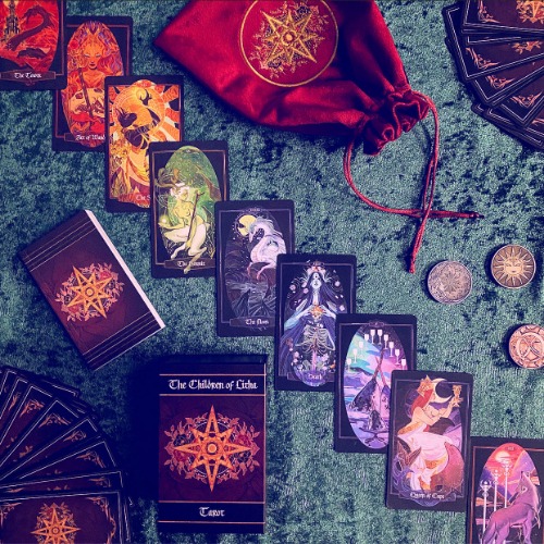 Children of Litha tarot card deck & book set- BLACK EDITION | Deck & Book