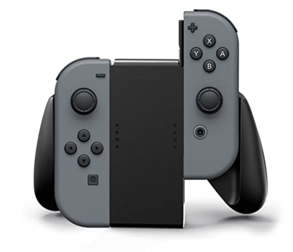 PowerA Joy Con Comfort Grips for Nintendo Switch - Black - Black