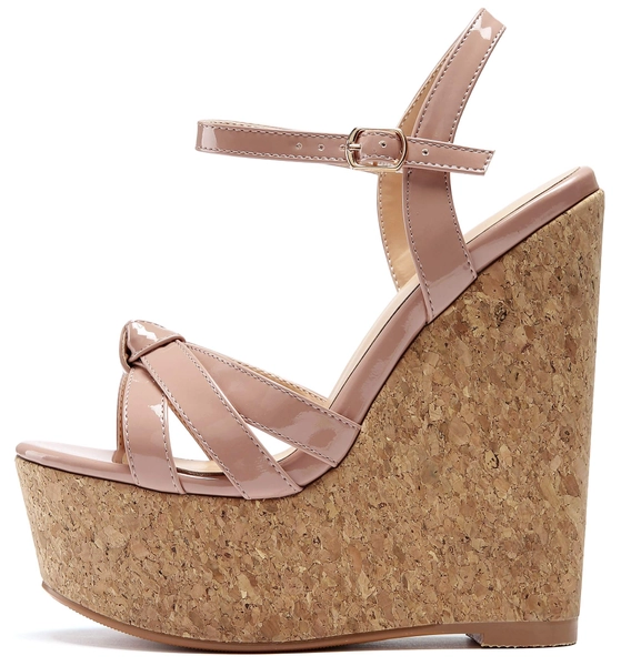 YODEKS Women's Platform Wedges Heel Sandals|High Heel Wedge Wodden Heel Sandals|Ankle Strip Open Toe Platfrom Heel Sandals