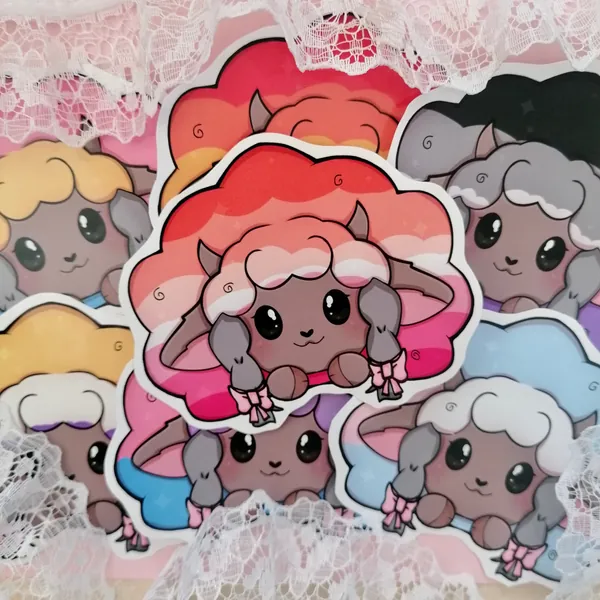 Wooloo Sheep pride Kawaii Gaming Stickers Pokemon