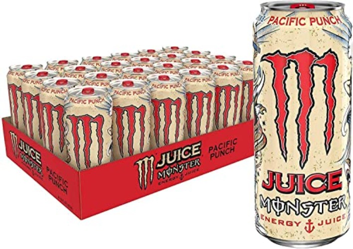 Monster Energy Drink and Reign Energy Drink 12 Pack Big 500ml Bottles. Mix and Match Flavors**(Pacific Punch) - Pacific Punch