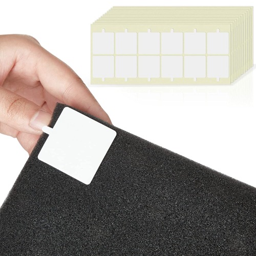 Epakh Square Double Sided Tape Sticker Acoustic Panel Adhesive Acoustic Panel Tape Sound Proofing Tape Adhesive Mounting Strips Double Sided Tape Squares for Acoustic Foam Panels, 1.4 inch (360 Pcs) - 360