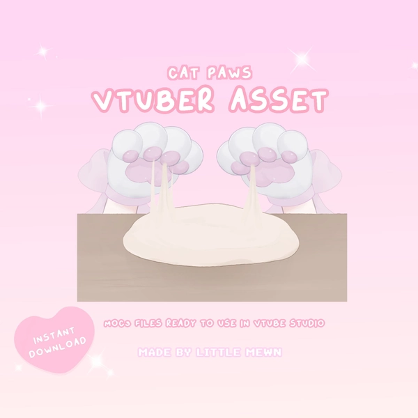 VTuber Asset | Rigged Cat Paw Biscuit