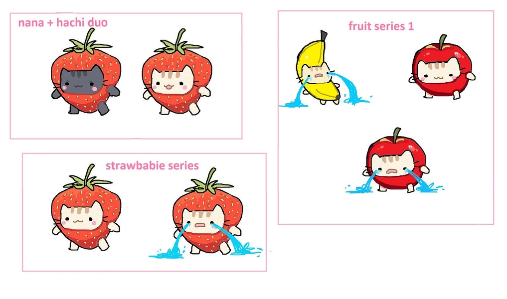 PREORDER!! fruit cat series!