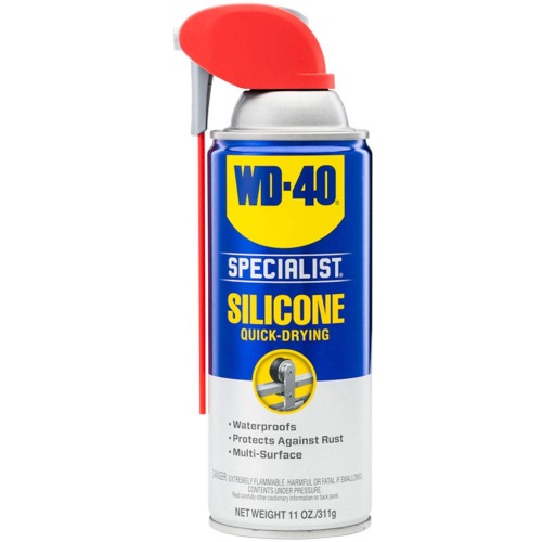 WD-40 Specialist Silicone Lubricant with SMART STRAW SPRAYS 2 WAYS, 11 OZ - 1-Pack Lubricant