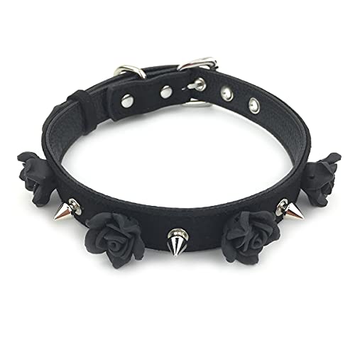 Destiny Love Handmade Rose Flower Choker Collar Necklace Velvet Necklace with Box for Women and Men - B2