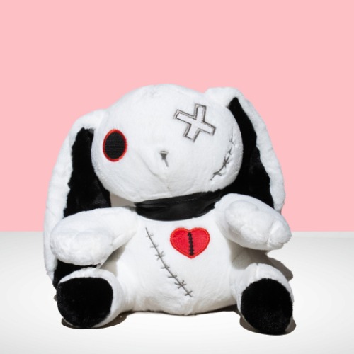 Whitchy - Dark Punk Rabbit Plush Toy (White) - 25cm