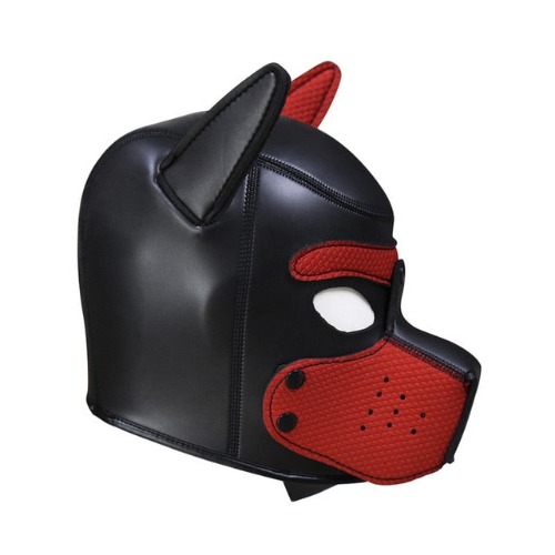 Colored Puppy Play Mask (8 Colors) - Red Female