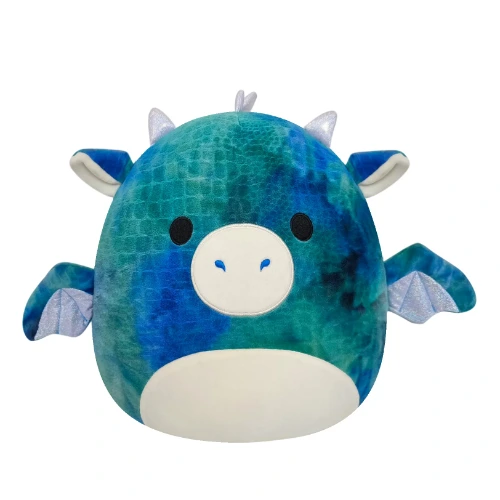 Squishmallows 14" Blue Dragon - Dominic, The Stuffed Animal Plush Toy