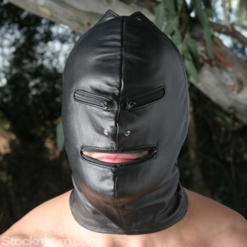 Jack the Zipper Leather Hood - M/L