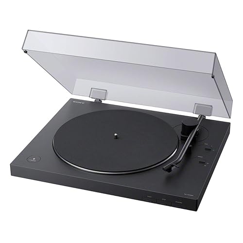 Sony PS-LX310BT Belt Drive Turntable: Fully Automatic Wireless Vinyl Record Player with Bluetooth and USB Output Black - turntable