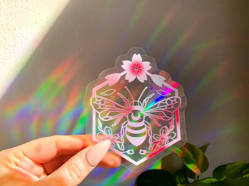 Sakura Bee Suncatcher, Abziehbild Schöpfer von Arcobaleno