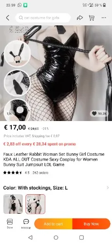 Black Leather Bunny Suit
