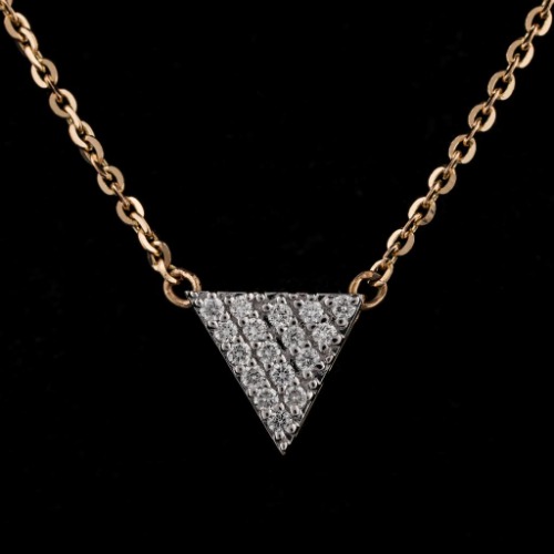 Maren Triangle Necklace - Gold 14k