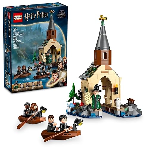 LEGO Harry Potter Hogwarts Boat House Building Toy - Harry Potter Toys for Kids, Girls & Boys, Age 8+ - Gifts for Christmas - W/ 5 Minifigures - 76426 - Multicolor