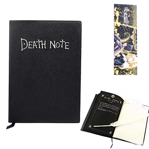 Death Note-Notizbuch mit Federstift, Mode-Anime-Thema Death Note-Cosplay-Notizbuch, Kann als Tagebuch und Notizbuch verwendet werden…