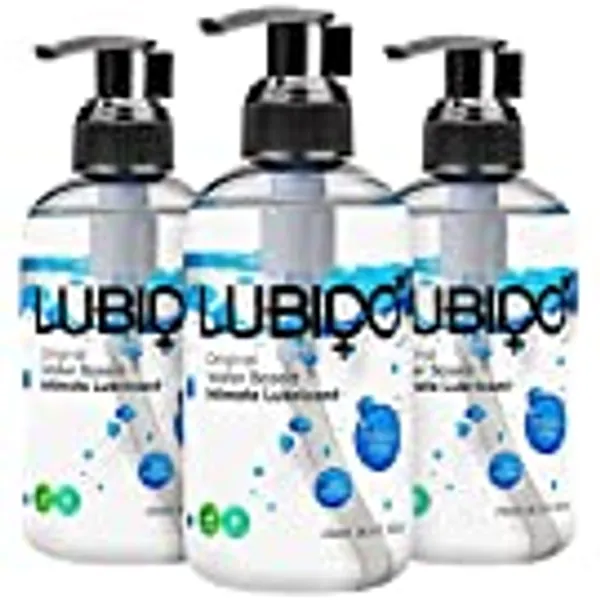 Lubido Original Water Based Paraben Free Intimate Gel Lube – 250ml (Pack of 3)