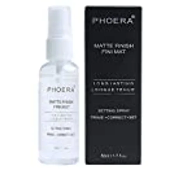 AQUAPURITY Phoera Makeup Setting Spray Matte Finish, Makeup Sealer Spray Long Lasting16Hr Wear Face Make Up Foundation 3 In 1 Fixer, Primer & Corrector Light Weight Beauty Blender (SETTING SPRAY 50ML)