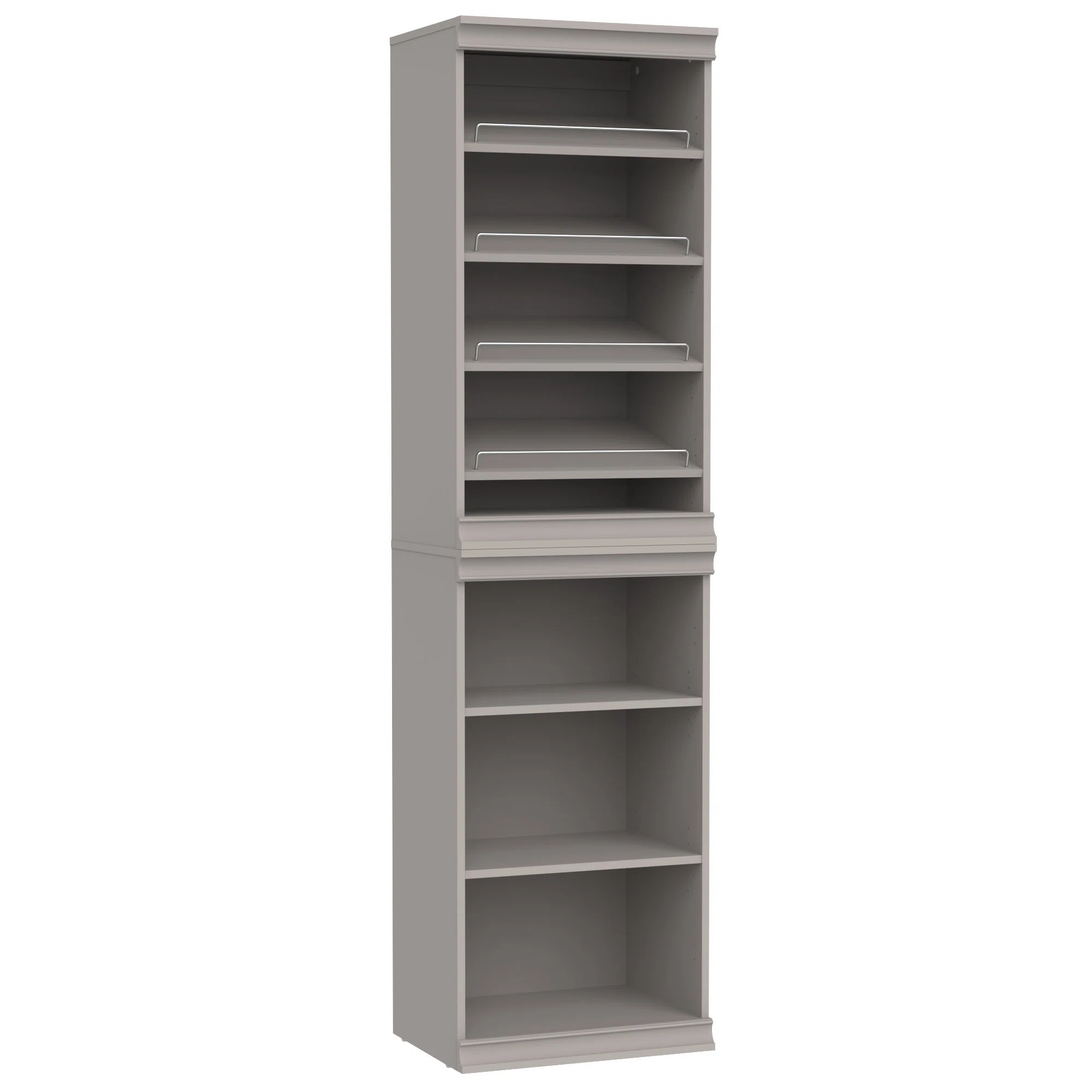 ClosetMaid Modular Storage 21.38" W 7 Shelf Wood Closet System with Shoe Storage & Reviews | Wayfair