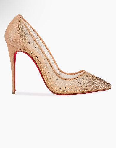 Follies 100MM Mesh Strass Pumps