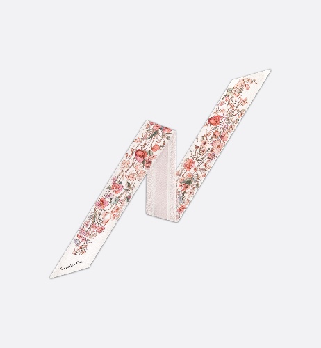 Dior 4 Saisons Printemps Mitzah Scarf White Multicolor Silk Twill | DIOR
