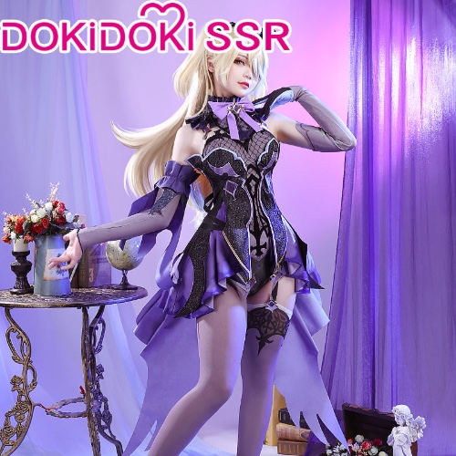 【Ready For Ship】DokiDoki-SSR Game Genshin Impact Fischl Cosplay Costume | M