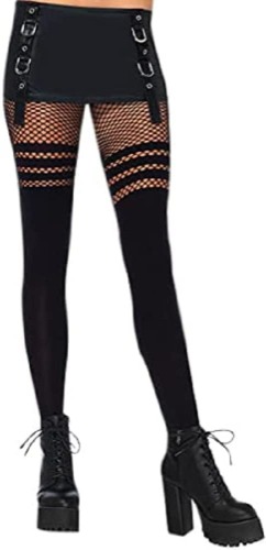Leg Avenue Women Flame Net Tights - One Size Black