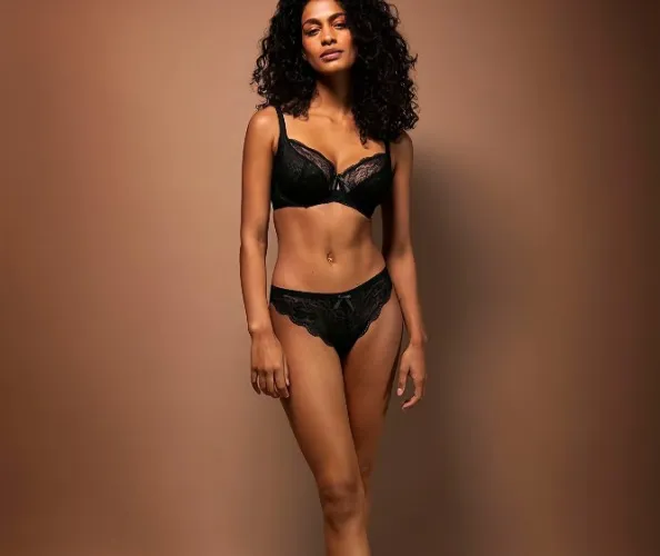 Freya Women's Fancies Underwire Plunge Bra - 32F - Black