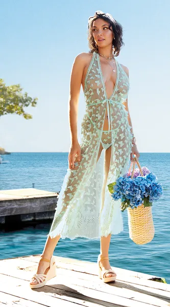 Seaside Butterfly Gown Set