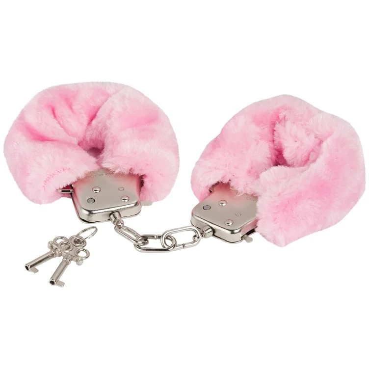 Pastel pink handcuffs