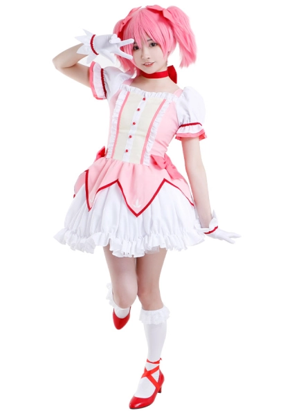 Puella Magi Madoka Magica Madoka Kaname Cosplay Dress Costume