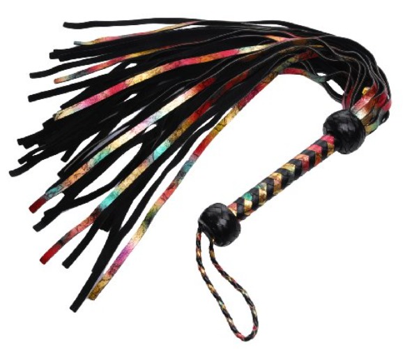 Strict Leather Rainbow Lambskin Leather Flogger