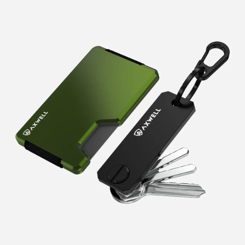 Wallet with Key Holder - Army Green