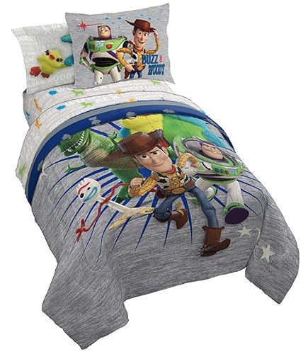 Jay Franco Disney Pixar Bed Set, Twin, Toy Story 4 - Twin - Toy Story 4