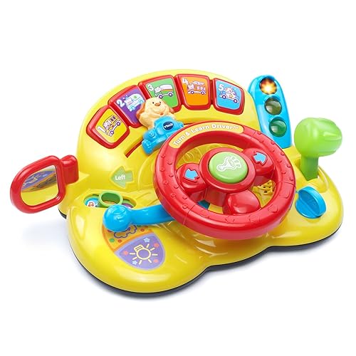 VTech Turn and Learn Driver (Frustration Free Packaging), Yellow - Yellow - Driver (Frustration Free Packaging), Yellow