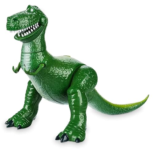 Disney Store Official Rex Interactive Talking Action Figure from Toy Story, Features Sounds and Phrases from The Movies, Interacts with Other Figures and Toys - Rex