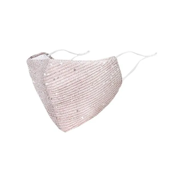 Reiki Sequin Face Mask - Pink by Marigold Shadows