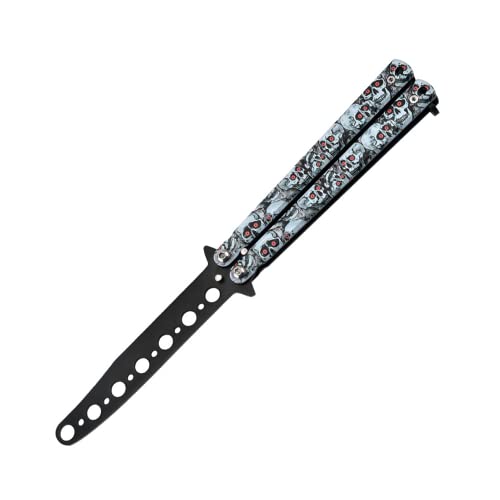 Luoyuanjia 1 PCS Butterfly Knife Trainer durable Practice Butterfly Knife Trainer Knife Tool Practice Folding Tool Metal Practice Tool for CS GO Lovers, Beginners