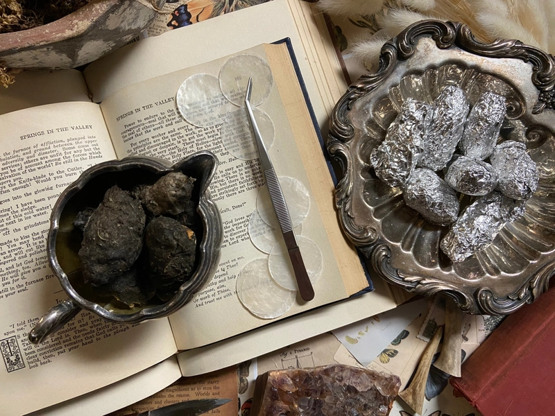 Medium Barn Owl Pellets (1.5" -2") | Real Animal Bones | Great Crafts or Classrooms | Dried Owl Pellet Oddity & Curiosity | Small Bones