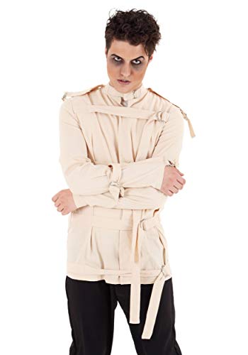 Adult Straight Jacket, Strait Jacket Novelty Halloween Costume, Straitjacket Accessory - Small