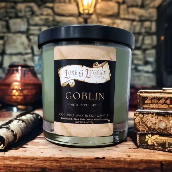 Goblin Candle, Fantasy Monster Candle, Fantasy Themed Candle, Roleplaying Candle, Tabletop Adventure Candle, DnD themed candle, Nerd Candle
