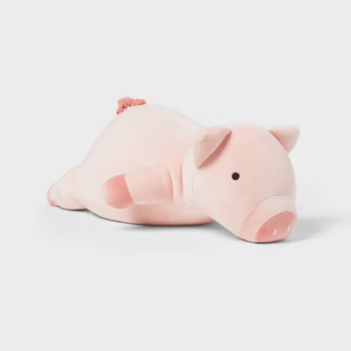 Pig Weighted Plush Kids' Throw Pillow - Pillowfort™