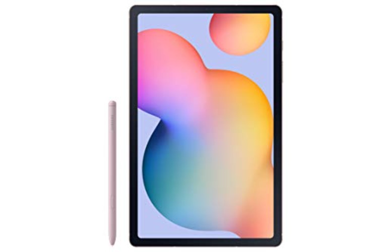 SAMSUNG Galaxy Tab S6 Lite 10.4" 128GB WiFi Android Tablet w/ S Pen Included, Slim Metal Design, Crystal Clear Display, Dual Speakers, Long Lasting Battery, ‎SM-P610NZIEXAR, Chiffon Rose - Rose - 128GB - Tablet