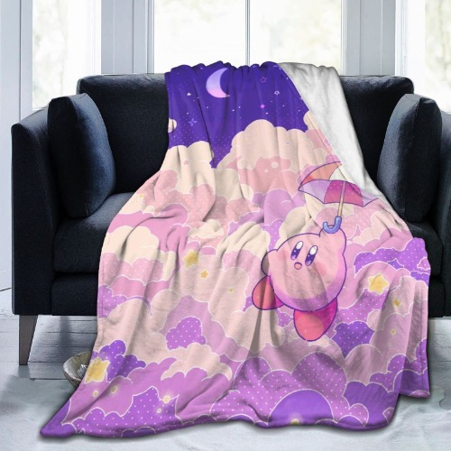 Ultra-Soft Warm Micro Fleece Print Throw Blanket Kirby 80''x60''