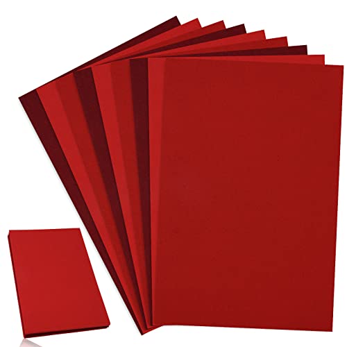 Whaline 18Pcs Felt Fabric Sheets Soft Thick Assorted Red Craft Felt Pack for DIY Craft Sewing Patchwork Art Projects, 3 Colors, 7.9 x 11.8 Inch - Red