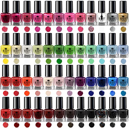 Splash 48 x Nail Polish Varnish Set 48 Different Modern Colours Quick Drying