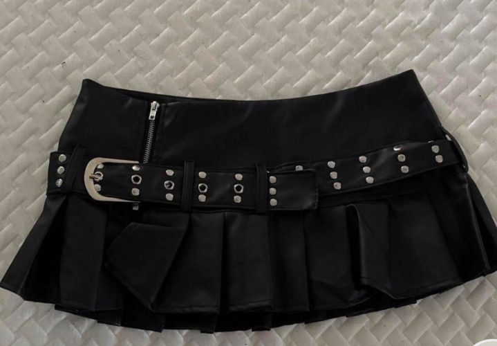 leather mini skirt