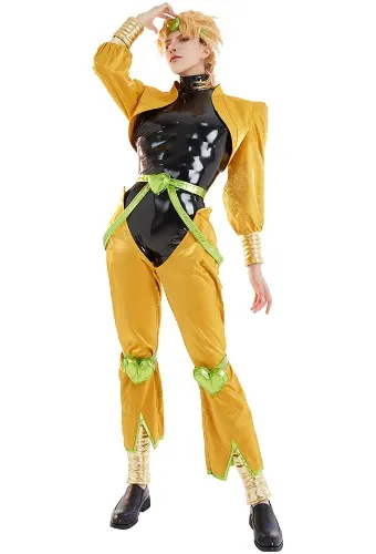 JoJos Dio Bulando Full Set Cosplay Costume with Headdress and Bracers